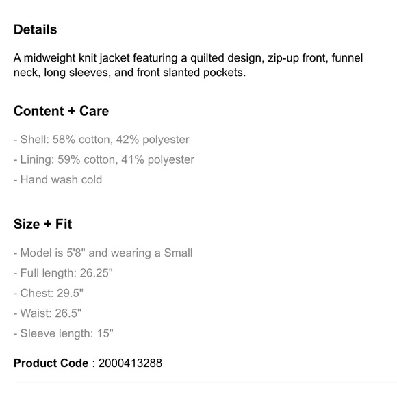 🆕 [F21] Quilted Zip Up Oversized Jacket - Picture 6 of 7